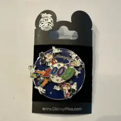 Disney Walt Disney World 2009 First Release Pin Set Mickey Mouse Goofy Pluto - Image 2