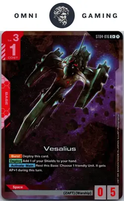Gundam Card Game - Vesalius (C+) - ST04-016 Alt Art NM - Image 1