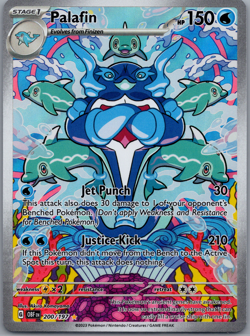 Palafin Illustration Rare: Obsidian Flames 200/197 Near Mint - Image 1