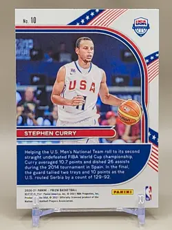 2020 Panini Prizm USA Basketball #10 Stephen Curry Golden State Warriors - Image 2