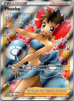 Phoebe 161/163 Ultra Rare Battle Styles Pokemon Near Mint - Image 1