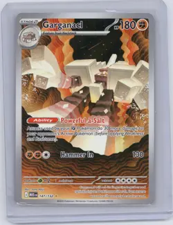 Garganacl 147/132 Illustration Rare Mega Evolution Pokemon Holo Near Mint - Image 1