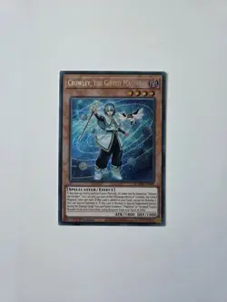 BLMM-EN044 Crowley, the Gifted Magistus Secret Rare 1st Edition Yu-Gi-Oh! Card - Image 1