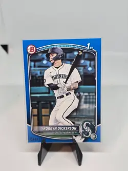 2025 Bowman Draft Korbyn Dickerson 1st Bowman Blue Border /150 Mariners #BD-69 0 - Image 1