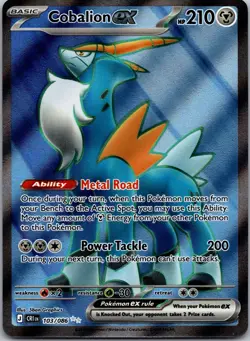Cobalion ex - Holo Ultra Rare ME04: Chaos Rising 103/086 NM - Image 1
