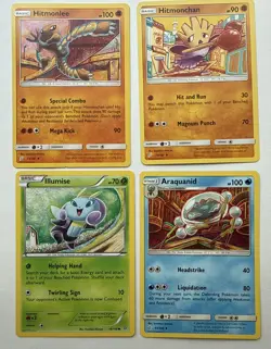 Tomokazu Komiya Artist Pokemon TCG - 4 card lot - Includes Hitmonlee, Hitmonchan - Image 1