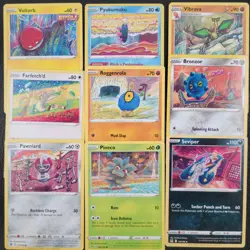 Tomokazu Komiya Pokemon Card Lot x9 - Sword & Shield Era - Pokemon TCG - L02 - Image 1