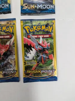 Pokemon 3 Card Pack Lot - 2x Breakpoint 2x Sun and Moon Base Set - Image 5