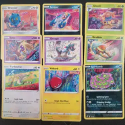 Tomokazu Komiya Pokemon Card Lot x9 - Sword & Shield Era - Pokemon TCG - L03 - Image 1