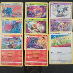 Tomokazu Komiya Pokemon Card Lot x9 - Sword & Shield Era - Pokemon TCG - L04 - Image 1