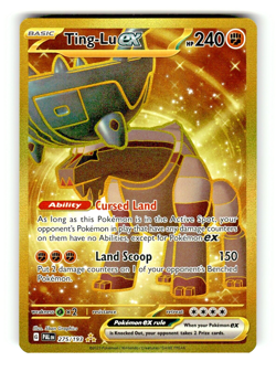 Pokemon Paldea Evolved Card Ting-Lu ex 275/193 Hyper Rare - Image 1