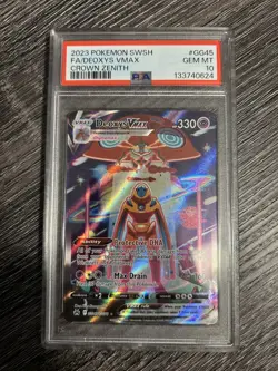 2023 POKEMON SWORD & SHIELD CROWN ZENITH #GG45 FULL ART/DEOXYS VMAX PSA 10 - Image 1