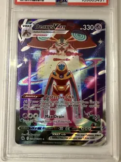 2023 POKEMON SWORD & SHIELD CROWN ZENITH #GG45 FULL ART/DEOXYS VMAX PSA 10 - Image 1