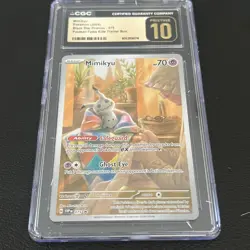 CGC 10 Prestine Mimikyu Promo 075 Black Star Pokemon Card paldean fates - Image 1
