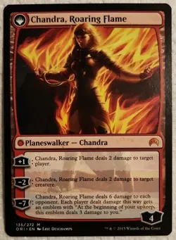 Chandra, Roaring Flame / Fire Of Kaladesh 135/272M Mythic ORI NM MTG - Image 1