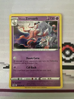 Hisuian Zoroark 076/196 Holo Rare Lost Origin Pokemon TCG - EB games promo - Image 1