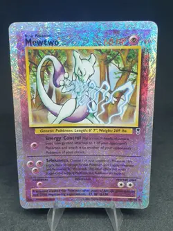Mewtwo 29/110 Legendary Collection Reverse Holo Rare Fireworks Foil Vtg WoTC MP - Image 1