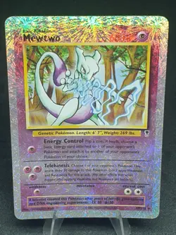 Mewtwo 29/110 Legendary Collection Reverse Holo Rare Fireworks Foil Vtg WoTC MP - Image 2