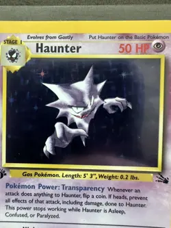 Pokemon 1st Edition Fossil Haunter Holo Rare 6/62 NM/LP - Image 4