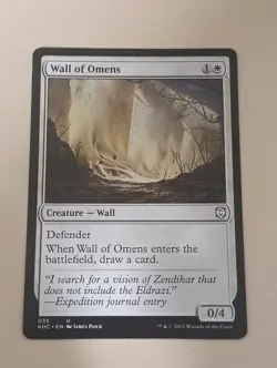 Wall of Omens, Kaldheim Commander, MTG, LP - Image 1
