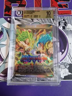 Dragon Ball Super Energy Marker M-19 Destroyer Kings Holo Broly Gogeta BGS 10 - Image 1