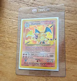 Pokemon TCG Base Set Charizard 4/102 Holo Rare English 1999 120 HP Arita - Image 1