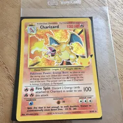 Pokemon TCG Base Set Charizard 4/102 Holo Rare English 1999 120 HP Arita - Image 3