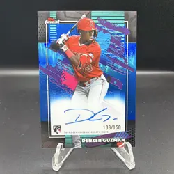 2026 Topps Finest Denzer Guzman Rookie Auto FA-DGU Los Angeles Angels #’d/150 - Image 1