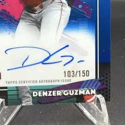 2026 Topps Finest Denzer Guzman Rookie Auto FA-DGU Los Angeles Angels #’d/150 - Image 2