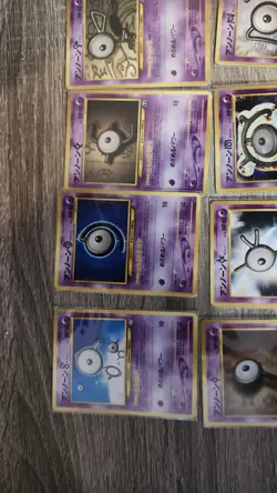 Pokemon Unown Old back neo genesis Japanese lot of 12 B D E F I K M N O T U Y - Image 2