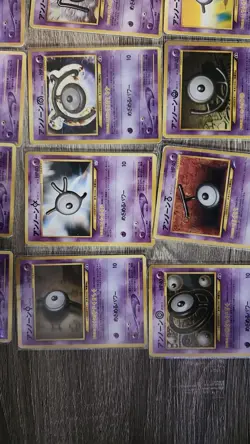 Pokemon Unown Old back neo genesis Japanese lot of 12 B D E F I K M N O T U Y - Image 4