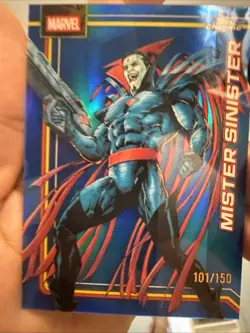 2026 Topps Chrome Marvel Mister Sinister Blue Refractor /150! #080 - Image 1