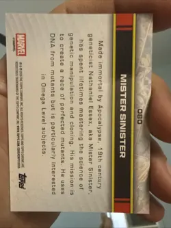 2026 Topps Chrome Marvel Mister Sinister Blue Refractor /150! #080 - Image 2