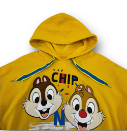 Shanghai Disney Hoodie Sweatshirt Chip N Dale Adult Size Medium M - Image 3