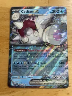 Pokemon TCG Cetitan EX 65/182 Destined Rivals Double Rare - Image 1