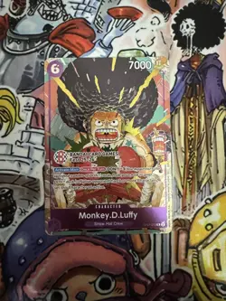 One Piece TCG Monkey.D.Luffy BANDAI CARD FEST 25-26 PROMO STAMPED - Image 1