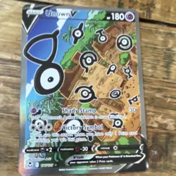 Pokemon TCG Unown V 177/195 Silver Tempest SWSH12 Ultra Rare Full Art Holo - Image 4