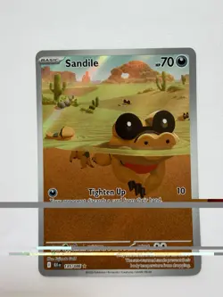 Pokemon TCG Sandile English Illustration Rare Black Bolt 135/086 - Image 1