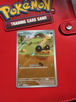 Pokemon TCG Sandile English Illustration Rare Black Bolt 135/086 - Image 3