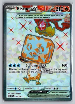 Eiscue ex Holo Ultra Rare SV03: Obsidian Flames 210/197 NM - Image 1