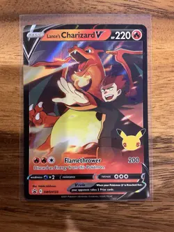 Lance's Charizard V SWSH133 Promo Celebrations Pokemon Card NM/M - Image 1