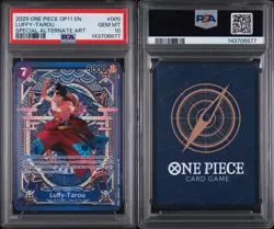 One Piece 2025 Luffy-Tarou OP11-005 Special Alt Art ST18-005 PSA 10 Inglese - Image 3