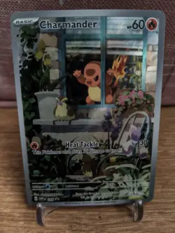 Pokemon TCG Obsidian Flames ETB Charmander Holo Black Star Promo Card SVP044 - Image 1