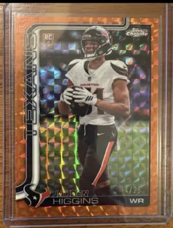 2024 Panini Prizm Brian Thomas Jr. RC Auto Camo Prizm /25 PSA 9 + J Higgins /25 - Image 2