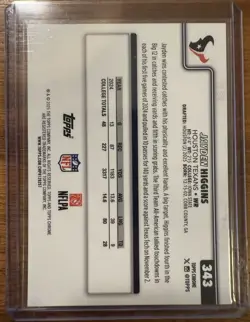2024 Panini Prizm Brian Thomas Jr. RC Auto Camo Prizm /25 PSA 9 + J Higgins /25 - Image 3