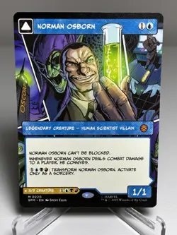 2025 Magic The Gathering Norman Osborn Borderless Legendary Creature NON-FOIL - Image 1