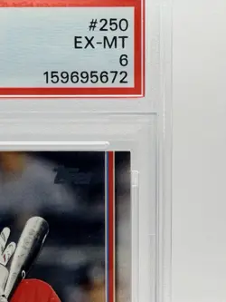 2019 Topps - Image Variation Shohei Ohtani #250 Adjusting Batting Glove PSA 6 - Image 4