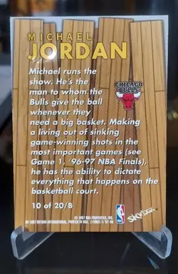 1997-98 Skybox Z-Force - Boss Michael Jordan #10 B - Image 5