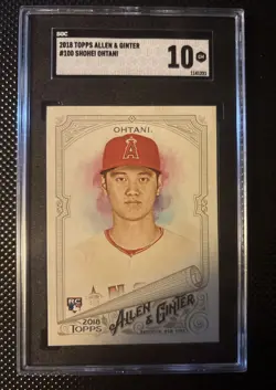2018 Topps Allen & Ginter #100 Shohei Ohtani RC SGC 10 Gem Mint - Image 1