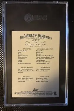 2018 Topps Allen & Ginter #100 Shohei Ohtani RC SGC 10 Gem Mint - Image 2